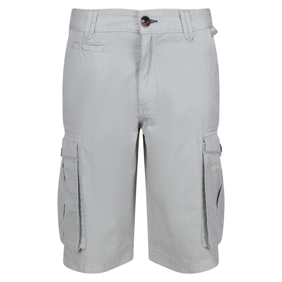 Regatta (36In, Silver Grey) Mens Shorebay Vintage Cargo Shorts Silver,Grey
