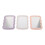 3PCS Wave-Shaped Foldable Vanity Mirror - Portable Adjustable Angle Makeup Mirror for Bedroom Bathroom & Desk 3