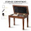 FILISITE Piano Bench with Waterproof Padded Cushion, Makeup Stools for 4