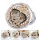 Portable Rhinestone Double Sided Makeup Mirror 1Pcs 4