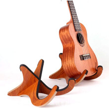 Universal Portable Foldable X-Shaped Stand Holder for Mandolin, Banjo, Violin - Detachable Wooden Guitar Stand