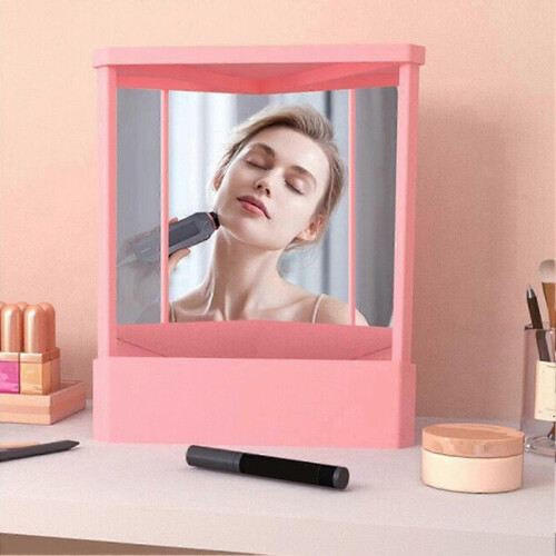 Black 25-2 Non-Reversing Mirror – True Image Tabletop for Makeup, Non-Magnifying 2