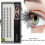 8mm Hot Melt False Eyelashes, 3-Row Segmented Curlers, 25-26 3