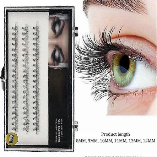 8mm Hot Melt False Eyelashes, 3-Row Segmented Curlers, 25-26 2
