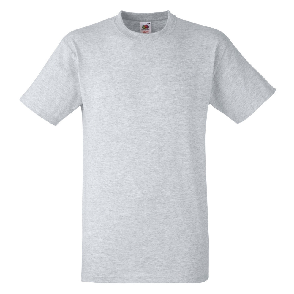 Fruit Of The Loom (3Xl, Heather Grey) Mens Heavy Weight Belcoro Cotton Short Sleeve T-Shirt