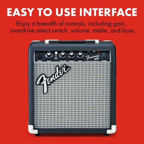 Fender Fender Frontman 10G Electric Guitar Amp, Beginner Practice, 10W 1