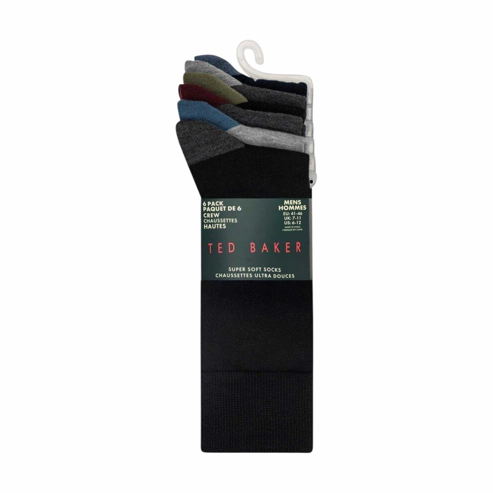 Ted Baker Mens Crew Socks (Pack Of 6)