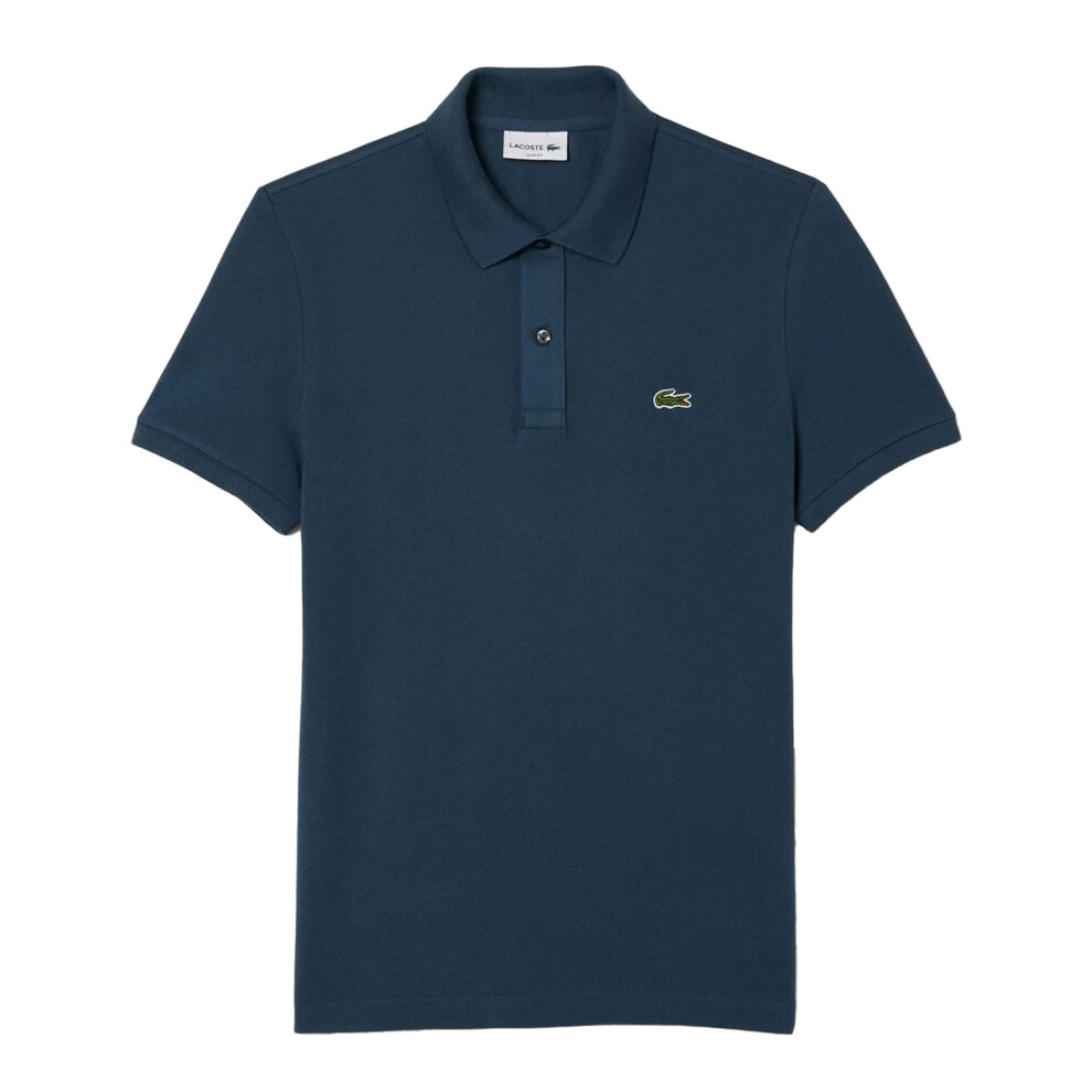 Lacoste (M, Petrol ) Mens L.12.12 Pique Slim Polo Shirt Blue