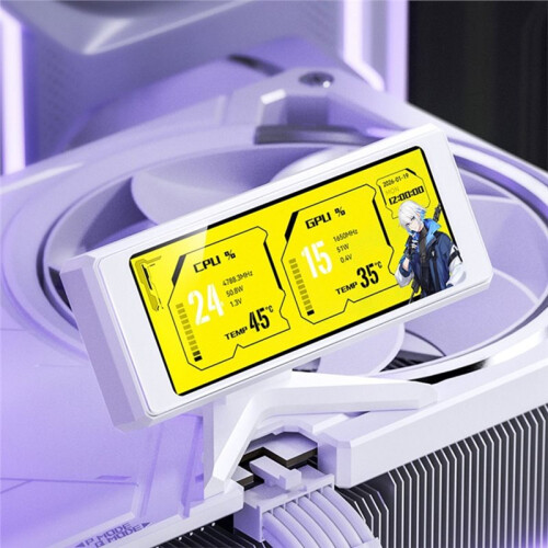 Jonsbo DS339  Card Temperature Monitoring Computer Case Secondary Screen GPU RAM Data Display 1