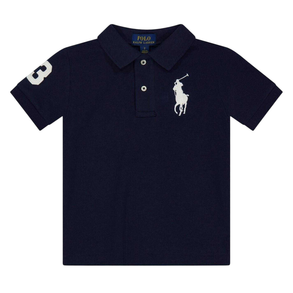 Ralph Lauren (7 Years, Navy ) Childrens/Kids Embroidered Logo Polo Shirt Blue