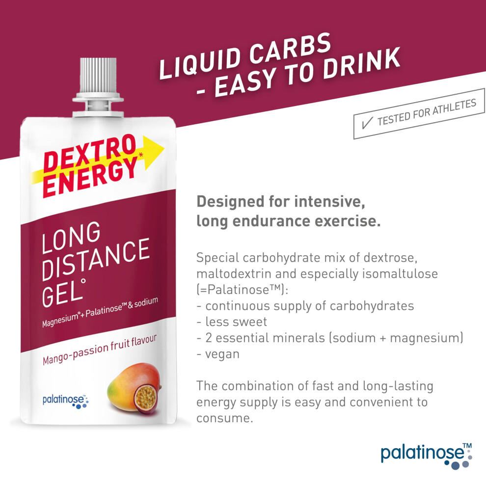 Dextro Energy Long Distance Gel Mango Passion Fruit Fast And Longlas