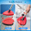 Spin Mop Head Scrubber Handle Base Replacement Set for Vileda Turbo System 3