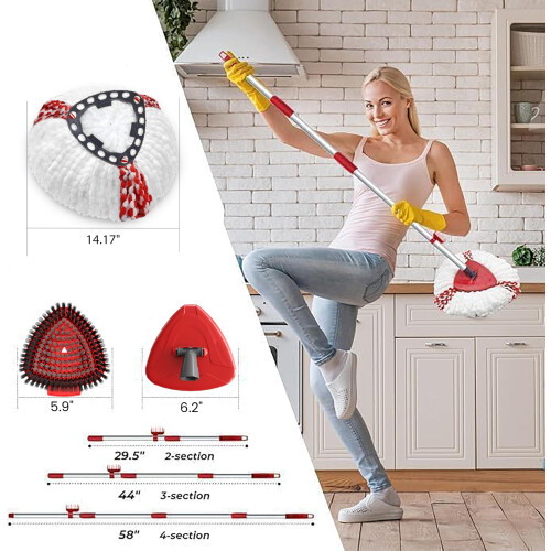 Spin Mop Head Replacement Compatibility with Vileda All Turbo System 2 2