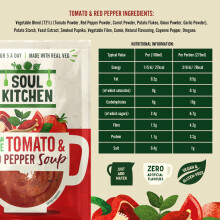 Soul Kitchen Mexican Tomato Red Pepper Soup — Vegan GlutenFree Cup Sou