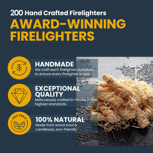 200 Natural Firelighters 2