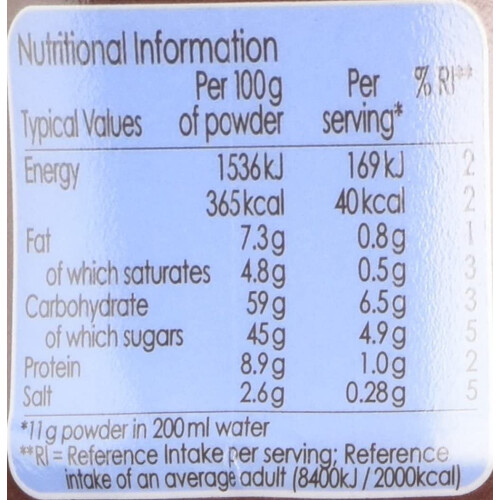 Options Belgian Chocolate Drink 220g 2