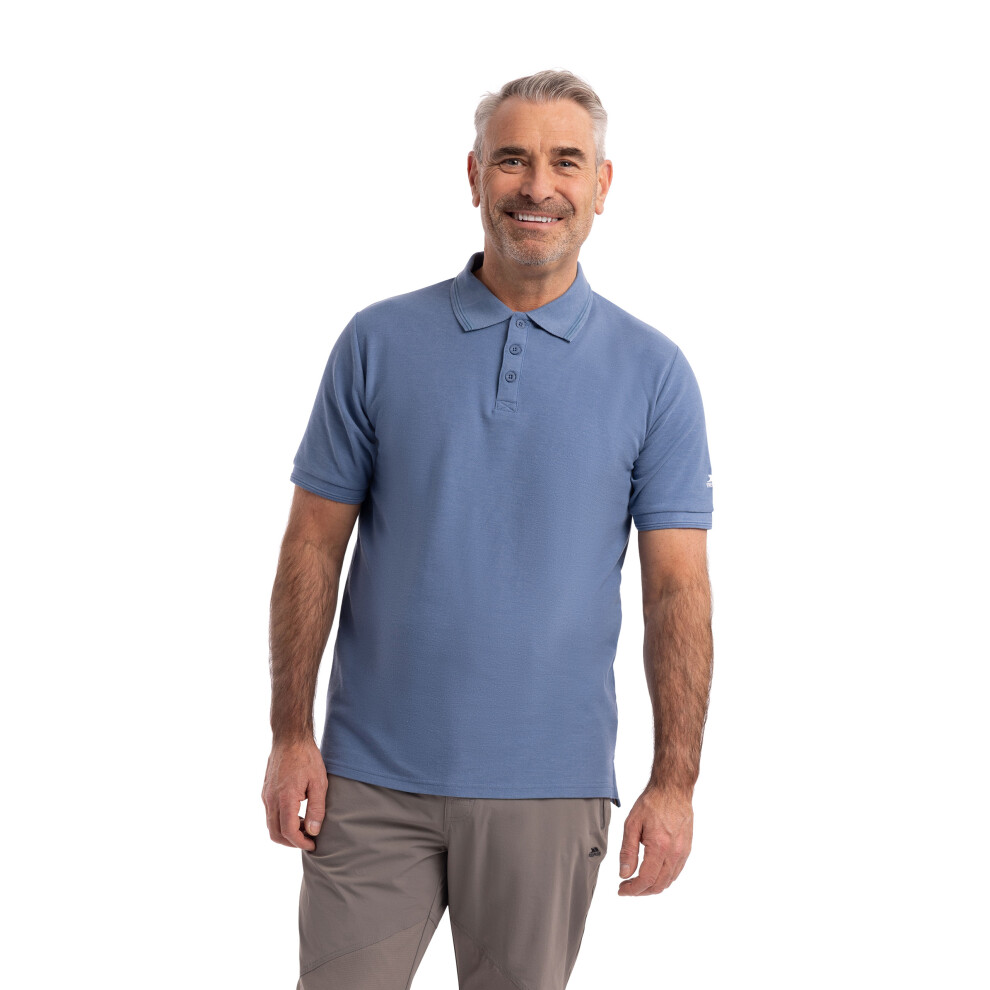 Trespass (Xxl, Denim ) Mens Casual Button Up Polo Shirt Brave Blue