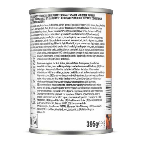 by Amazon Taco Mixed Beans In Spicy Tomato Sauce, 395g 2