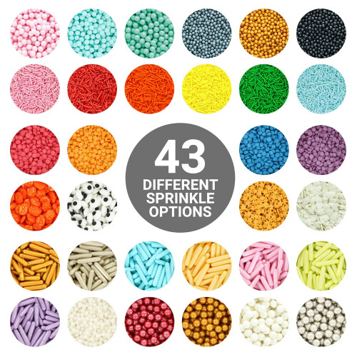 Culpitt Select Sprinkles  Black Sugar Strands Cake Sprinkle Decoration 2