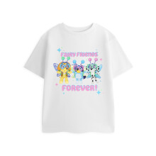 (18-24 Months) Bluey Short Sleeved T-Shirt (Girls White)