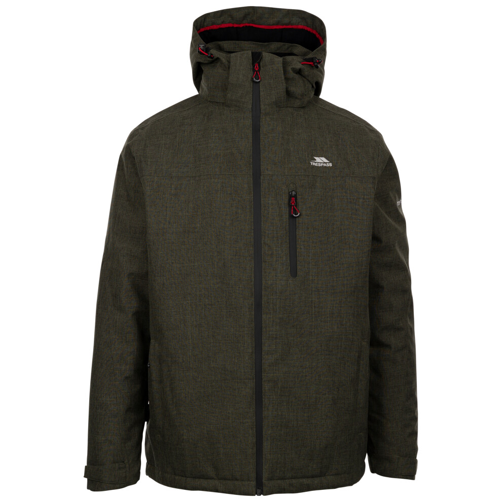 Trespass (M, Dark Vine Marl) Men's Waterproof Jacket - Fyfinn