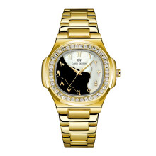 Retro Casual Square Quartz Wrist Watch with Diamond Decor, Soft Silicone Strap Watches for Men Women Unisex
