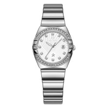 (Silver diamond surface) Premium Women Quartz Watch, Premium Textured Luminous Waterproof Fashion Wrist Watch for Ladies