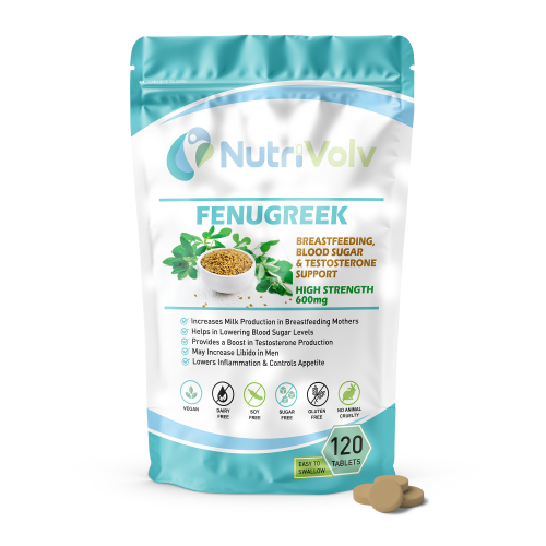 NutriVolv Fenugreek 600mg Tablets 120 Pack