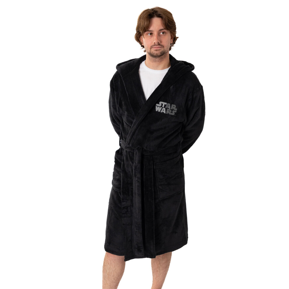 Star Wars (Large) Hooded Bathrobe (Mens Black)