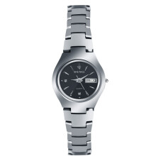 (Silver black face women's model) Unisex New Quartz Watch, Dual Day Date Calendar Waterproof Hot Selling Wrist Watch for Men Women