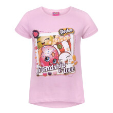 (5-6 Years) Shopkins Short Sleeved T-Shirt (Girls Pink)