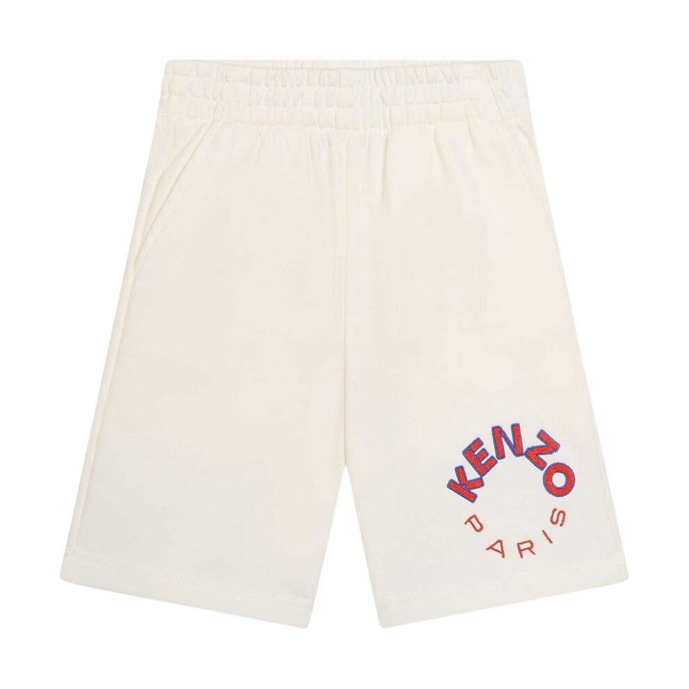 Kenzo (4 Years, Ivory) Childrens/Kids Logo Sweat Shorts