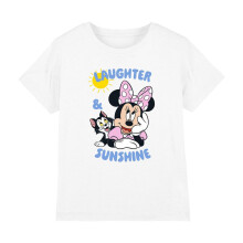 (7-8 Years, White) Disney Childrens/Kids Minnie & Figaro Sunshine T-Shirt