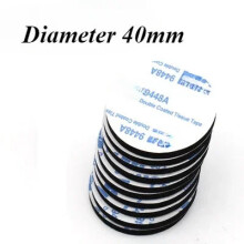Double Sided Foam Tape Self Adhesive Pad Mounting Foam Fixing Tape Waterproof Sticky Dots Craft Supplies Black Diameter 40mm | Width: 20PCS