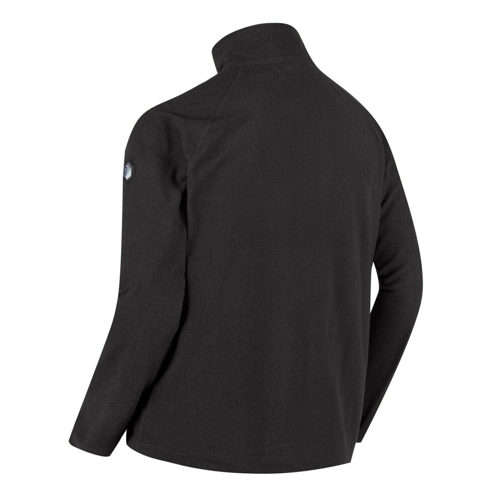 Regatta (L, ) Great Outdoors Mens Montes Funnel Neck Fleece Jumper Black