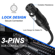 XMSJSIY XLR to 3-pin Phoenix Screw Terminal Microphone Cable 0.4M/1.31FT