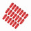 Red Racing Wheel Nuts M12x1.5 20 Pack 10