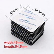 Double Sided Foam Tape Self Adhesive Pad Mounting Foam Fixing Tape Waterproof Sticky Dots Craft Supplies Black 43x54.5mm | Width: 20PCS