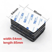 Double Sided Foam Tape Self Adhesive Pad Mounting Foam Fixing Tape Waterproof Sticky Dots Craft Supplies Black 54x85mm | Width: 20PCS