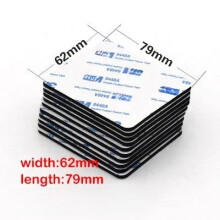 Double Sided Foam Tape Self Adhesive Pad Mounting Foam Fixing Tape Waterproof Sticky Dots Craft Supplies Black 62x79mm | Width: 10PCS