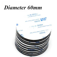 Double Sided Foam Tape Self Adhesive Pad Mounting Foam Fixing Tape Waterproof Sticky Dots Craft Supplies Black Diameter 60mm | Width: 10PCS