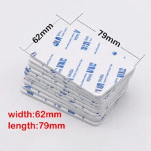 Double Sided Foam Tape Self Adhesive Pad Mounting Foam Fixing Tape Waterproof Sticky Dots Craft Supplies White 62x79mm | Width: 10PCS