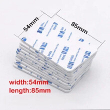 Double Sided Foam Tape Self Adhesive Pad Mounting Foam Fixing Tape Waterproof Sticky Dots Craft Supplies White 54x85mm | Width: 20PCS