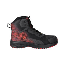 (12 UK, Black/Traffic Red) Mascot Unisex Adult Footwear Accelerate Safety Boots
