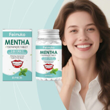 Cleansing Mouthwash Tablets Are Carefully Formulated From Modified Corn Starch And Sodium Bicarbonate