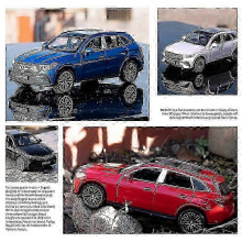 (White) 1:32 Glc400 Suv Glc Alloy Car Model Sound And Light Pull Back Children's Toy Collectibles Birthday Gift Toy Cars_siasd