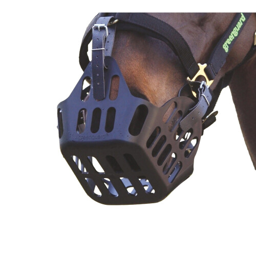 (Pony, Black) GreenGuard Horse Grazing Muzzle