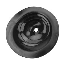 Black Round Shifter Boot 5.25in 1651 Chrome