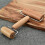 Dough roller for baking with wooden double heads and pastry tools 4