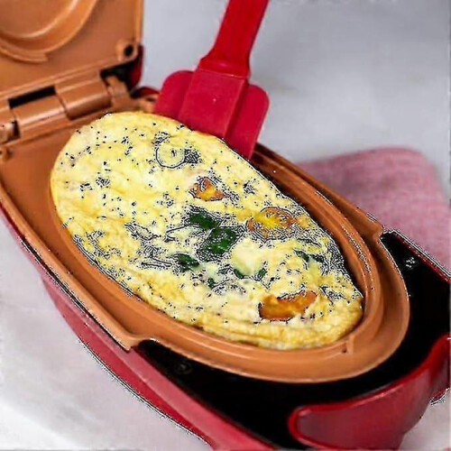 Two-plate omelette cooker for breakfast with non-stick surface 2
